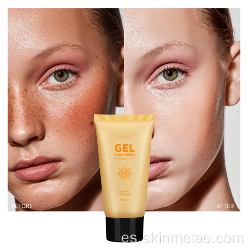 Control de aceite de sol gel de protector solar natural